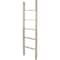 Ekena Millwork 19"W x 72"H x 3 1/2"D Vintage Farmhouse 5 Rung Ladder, Barnwood Decor Collection, Chalk Dust White DECR019X072X04LDRWH - alternate 2